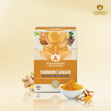 Turmeric Ginger Tea 30gm | Immunity & Digestion Boosting Ayurvedic Blend